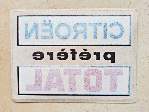 Autocollant original citroën - autocollant,