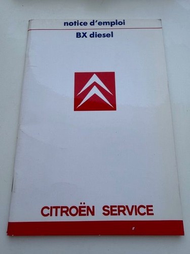Notice emploi citroën bx - notice,