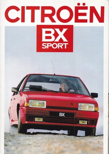 Catalogue brochure citroën - catalogue, bx